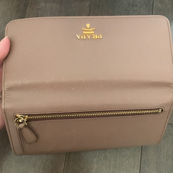Authentic Prada Saffiano Wallet | Large Wallet | Long Wallet | Rose Pink wallet - Picture 7 of 12